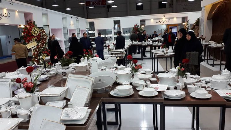 صنایع چینی تقدیس در بیستمین نمایشگاه بین المللی لوازم خانگی مشهد